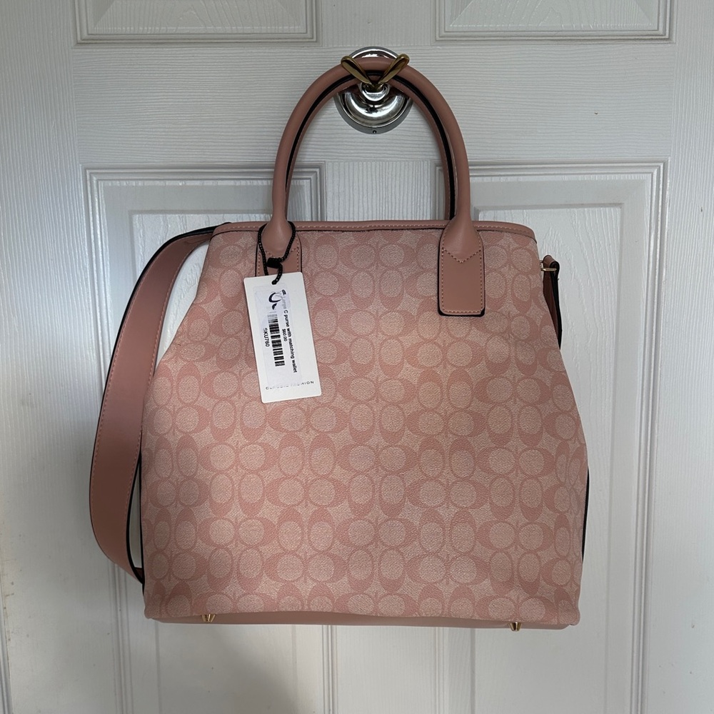 Boutique Pink C style Tote Bag with matching wallet